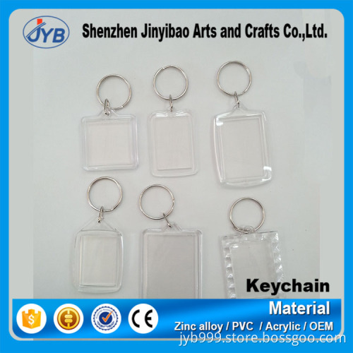 cheapest promotional gift custom logo transparent plastic acrylic keychain